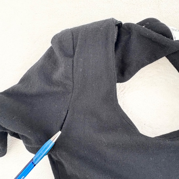 VTG 80s RICKI LANG for Nuit Ball Gown Woven Crinkled-Skirt Whimsigoth Womens 12 - Picture 15 of 16